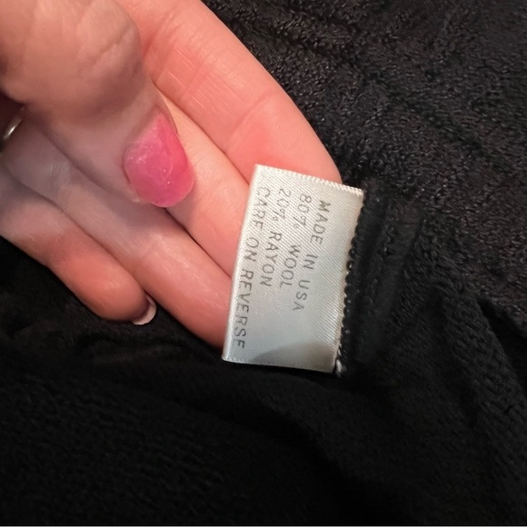 St. John Sport Black Santana Knit Monochrome Elastic Waist Pants, Women’s Size 2 - Picture 5 of 6